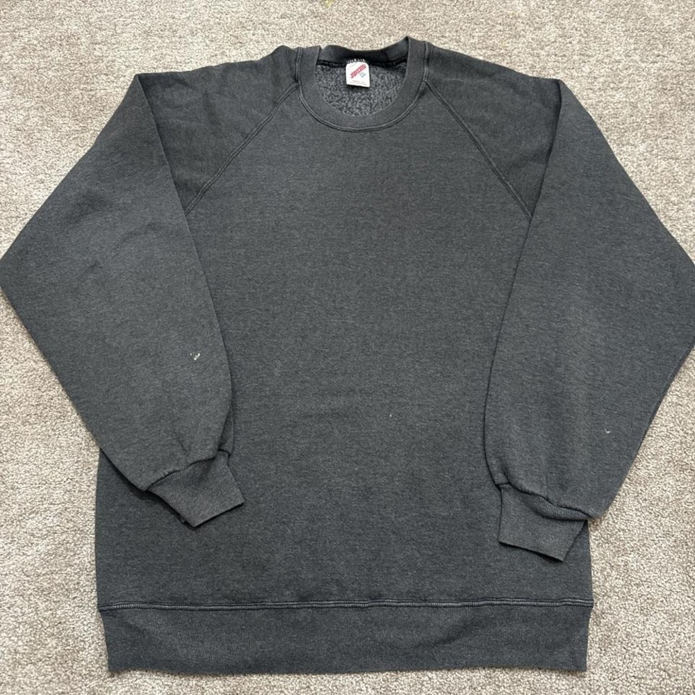 Vintage Jerzees USA Made Blank Crewneck Sweatshirt Men's 2XL